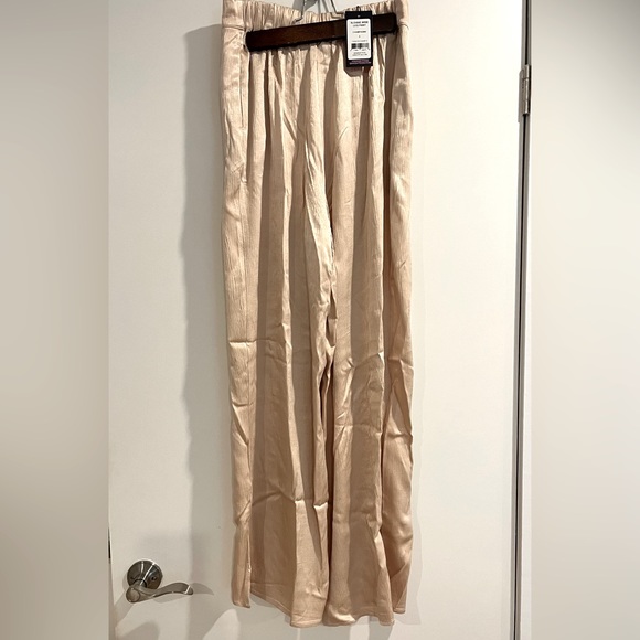 Smash & Tess Champagne Silk Pants Size S with Tags - Picture 2 of 2